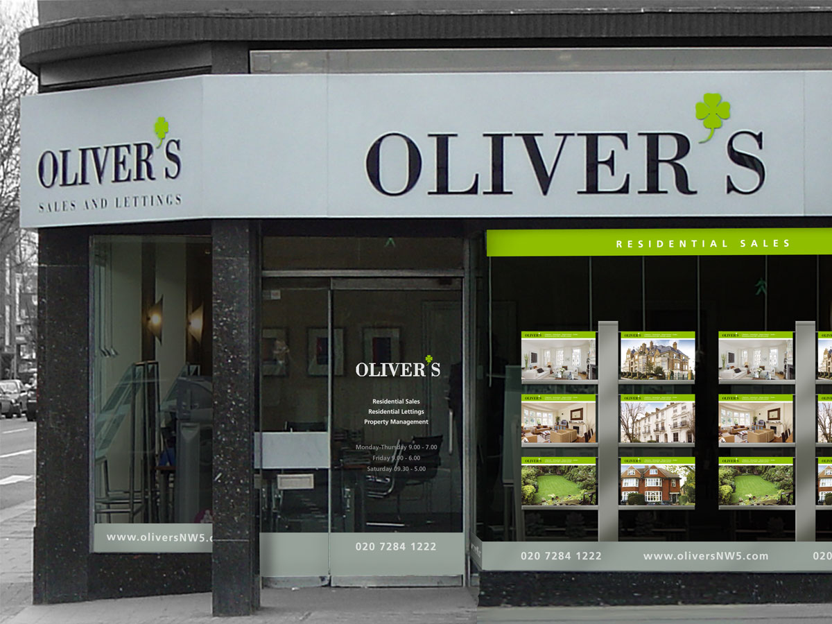 Oliver’s Estate Agents Shop Front Design