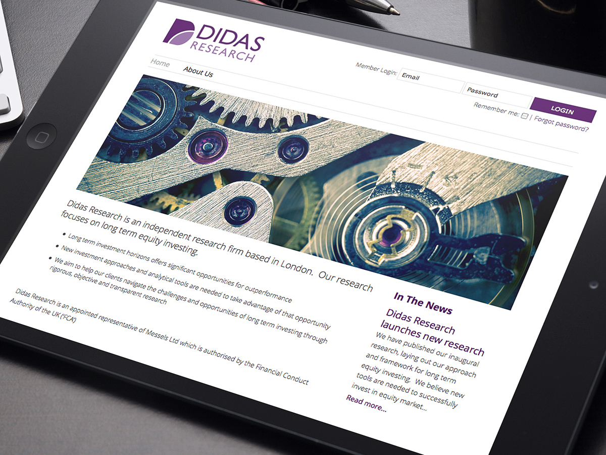 Didas Research Website Design