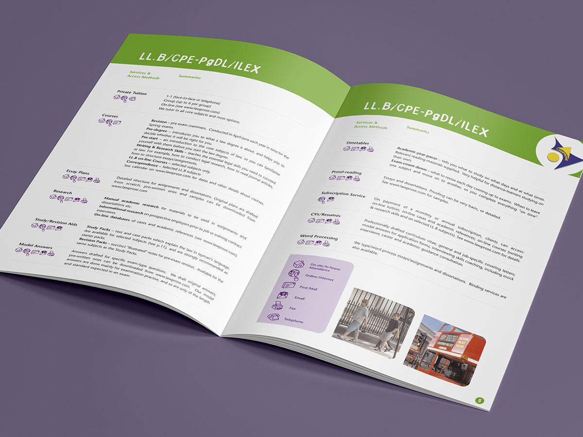 LawProse Academic Brochure Design