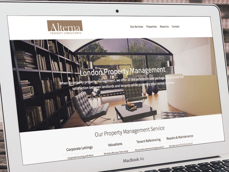 Alterna Property Consultants Website Design