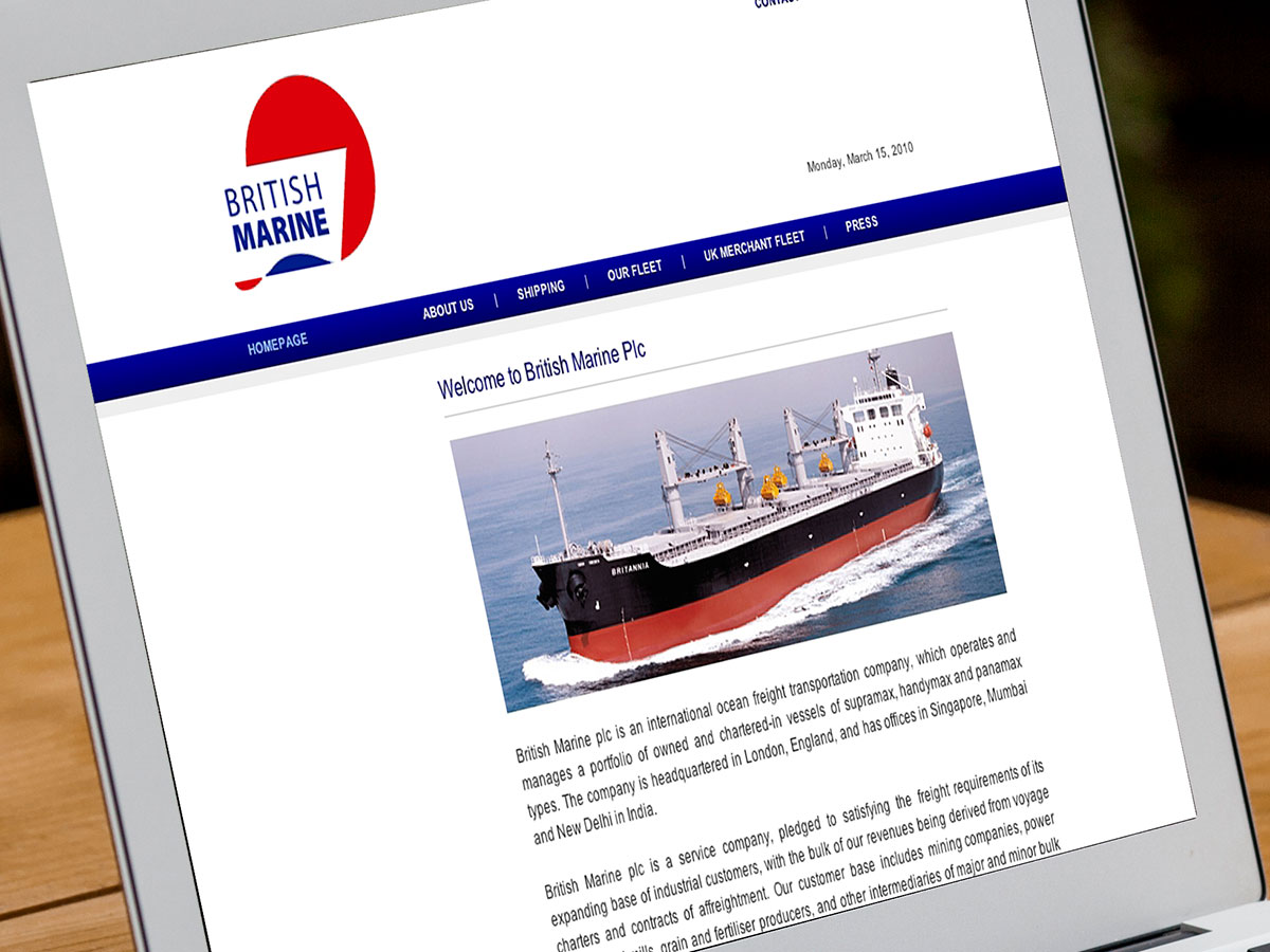 British Marine Website Design