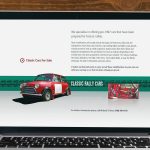 Classic Rally Cars Website Design
