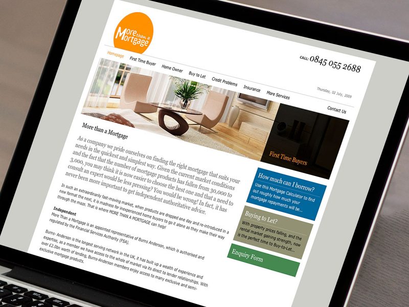 More Than A Mortgage Website Design